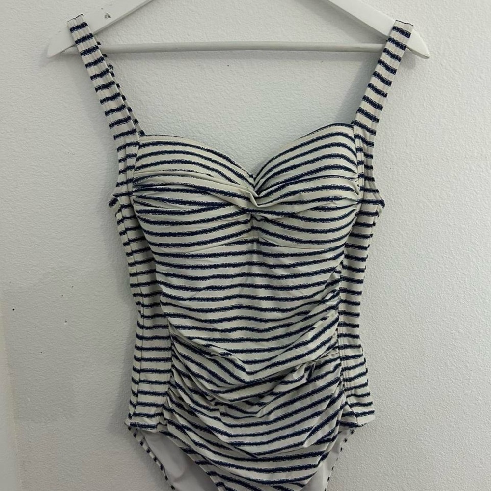 Striped One Piece Swimsuit